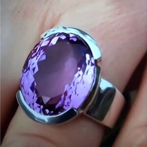 Amethyst 925 Sterling Silver Ring